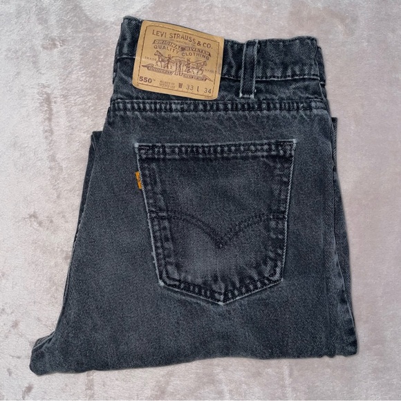 Levi's Other - Y2K -1996-Vintage Levi’s 550 relaxed fit tapered leg orange tag Jean W33/L33/1/2